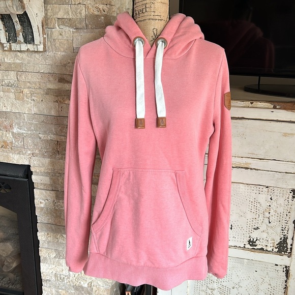 Wanakome Cassy Punch pullover hoodie brush french terry interior kangaroo pocket - Picture 3 of 16